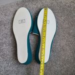 Bray Mates Vintage Blue Green 60's Grandma Slipper Loungewear Size 8 1/2 Photo 3