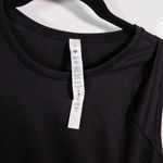 Lululemon NEW  Women's Cap Short Sleeve Hiking Tank Top Shirt Solid Black 6 Photo 1