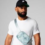 Fabletics The Belt Bag Sage Gray Cloud Wash Crossbody Bag Photo 0