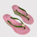 Juicy Couture Matchpoint Womens Sandals Pink Wedge Flip Flop Slip On US 5 M Photo 0