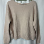 Mango Slouchy Cozy Boat-Neck Sweater Warm Wool Blend Women XL Cozy Ballet Pink Photo 0