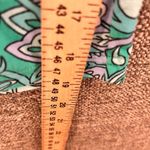 Belle By Kim Gravel Womens Capri Pants Size 1XP Boho Paisley Floral Drawstring Green Photo 9