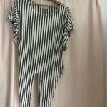 Max Studio Black and White Striped Blouse Photo 1