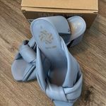 Sam & Libby JOVANNA sandal heel chunky knot blue 7 with box Photo 3