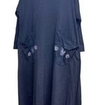 Blue Fish Clothing Organic Cotton Long Sleeve Maxi Dress Black Women’s Size 1? Photo 0