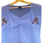 Tommy Hilfiger Vintage Y2K Tommy Jean Sheer Embroidered Baby Tee Top Small Floral Cottage Fairy Photo 1