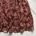 Halogen  Lace-Up Front Tiered Maxi Dress Long Sleeve Gold Floral Romantic Sz XXL Photo 8