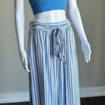 Gap Blue & White Striped Tie Waist Skirt Size 10 Photo 0