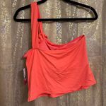Vince Camuto Coral Pop One Shoulder Tankini Swim Top Large NWT Photo 1