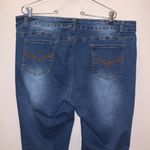 Jack David Women's Dark Wash Ripped Skinny Jeans Blue Size 18 Photo 4