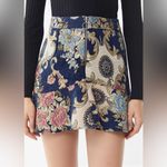 Moon River  Jacquard floral Mini Skirt XS Photo 6