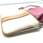 Coach white canvas w/brown trim wristlet Photo 10