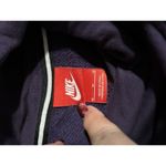 Nike Purple/Black Hoodie Sweatshirt Size Medium Long Sleeve Logo Graphic Pocket Photo 4