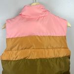 Sundance  Eclipse Puffer Vest Size Small Colorblock Chevron Retro Outdoor Hiking Photo 6