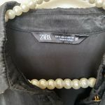 ZARA Black Pleated Dolman Sleeve Dress Photo 6