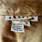 Ami Brown Suede Button Up Jacket Shacket Lightweight Boho Chic Classic Style Size XL Photo 11