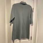 ZARA Size S Sage Green Short Sleeve Pullover Sweatshirt Turtleneck Mini Dress Photo 5