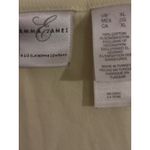 Emma James  Women's Light Yellow Lace Trim V Neck Sleeveless Tank Top Size XL Photo 2