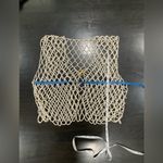 VINTAGE FAUX PEARL BEADED SHRUG VEST Size M Photo 2