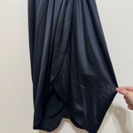 Alexander McQueen NEW  Silk Dress Black V Neck Rouche Wrap Midi NWT Photo 7