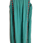 Sundance Dress Womens Small Green Embroidered Boho Maxi Tassel Tie Modal Beach Photo 11