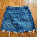 Madewell Rigid Denim A Line Mini Skirt Size 28 Photo 5