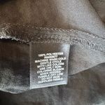 Bold Elements Cold Shoulder Black Flowy Blouse With Gold Accents Photo 4