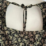 Levi's The Statement Top Slim Fit, Floral Print Puff Sleeve Top,Black/Yellow, M Photo 9