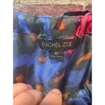 Rachel Zoe  Abstract Print Silk Drawstring Blouse Business Casual Office wear 10 Photo 2