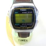 Timex  Indiglo Hybrid Watch Brown Leather Strap Womens Classic  (Untested) Photo 0