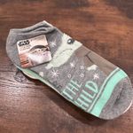 Star Wars The Mandalorian Fuzzy Babba Slipper Socks Women Size 8 /10 M/L Green Photo 3