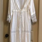 Solitaire Lace White Long Sleeve Cover Up Photo 0