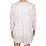 MIRACLEBODY by MIRACLESUIT white burnout fabric top over slimming tank top Large Photo 7