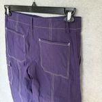 Maeve Anthropologie  Cargo Pants Size 4 Blue Contrast Stitching Utility Photo 4