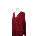 Women's Amazon Essential's Red Polyester Dress with Pockets Photo 4