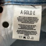 AGOLDE denim shorts women button fly cut off distressed summer cotton size 26 Photo 14