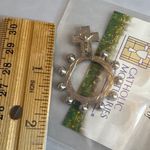 Religious Catholic Mortuaries Finger Rosary Ring Cross Italy INRI Jesus Silver Photo 4
