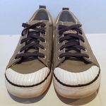 Keen Elsa Canvas Sneakers-Size 8.5-Vulcanized Rubber Toe-Odor Control-Army Green Photo 1