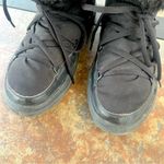 Crocs LodgePoint Boots Womens 8 Black Faux Fur Nylon Pull On Cinch Lace Snow Photo 1