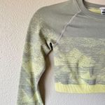 Gymshark  Lime Green Cropped Fitness Top Womens XS Long Sleeve Athletic Shirt Photo 1