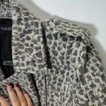ZARA  ANIMAL PRINT BIKER JACKET size S wool blend Photo 5