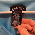 Beautiful Y2K K Studio aqua blue button collar babydoll flowy stitched trim top Size 14 Photo 8