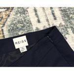 Reiss  Navy Back Pleated Pencil Skirt Photo 3