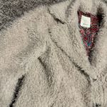 Anthropologie Elevenses Cream Shag Coat Sherpa Teddy Jacket Photo 2