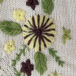 Vintage 50s Hand Fashioned Hand Loomed 100% Virgin Wool Button Cardigan M Size M Photo 9