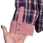 Anthropologie By Womens Boyfriend Button Down Plaid 100% Cotton Size S Oversized Photo 4