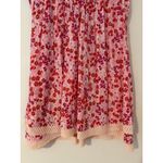 Poupette St. Barth  Girls XL Sasha Printed Tassel Trim Mini Dress Pink Ruffles Photo 2