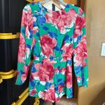 Lulus Sweetest Song Green Floral Print Backless Long Sleeve Romper Size XS Photo 4