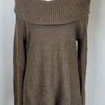 Oasis  Cowl Neck Tunic Sweater Oversized Brown Alpaca Blend Women’s Size US 8-10 Photo 0