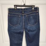 J Brand  818 Jeans Dark Wash Blue Denim Stretchy Flared Leg Wide Leg Size 28 Photo 7